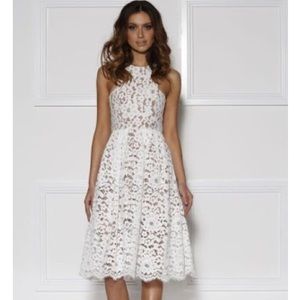 NWT Chic Lace Midi Dress